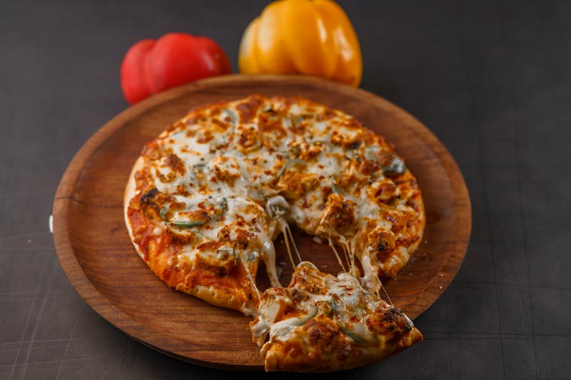 BBQ Chicken pizza with smoky sauce